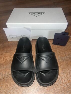 Prada Calzature Donna Rubber Slides
